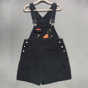 Vintage Disney Pooh Tigger Bib Overall Shorts Women Plus Size 14W 16W